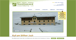 Desktop Screenshot of franzenshoehe.com