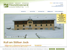 Tablet Screenshot of franzenshoehe.com